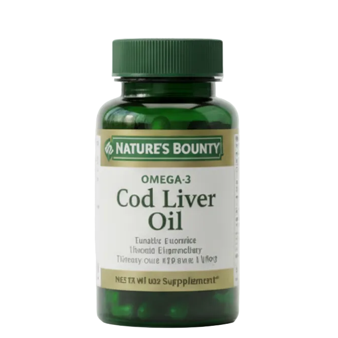 Nature's Bounty Cod Liver Oil 100 Softgels - 100% Original Imported Supplement | MyVitaminHub