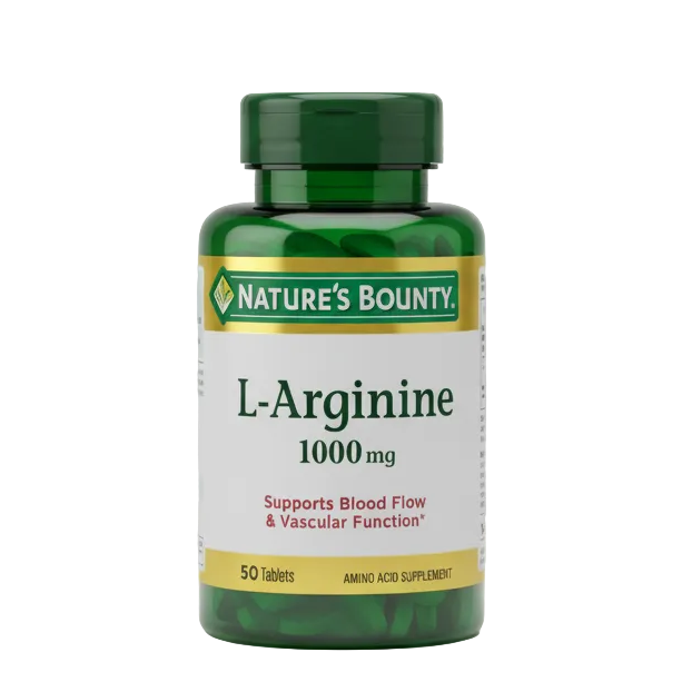 Nature's Bounty L-Arginine 1000mg 50 Tablets - 100% Original Imported Supplement | MyVitaminHub
