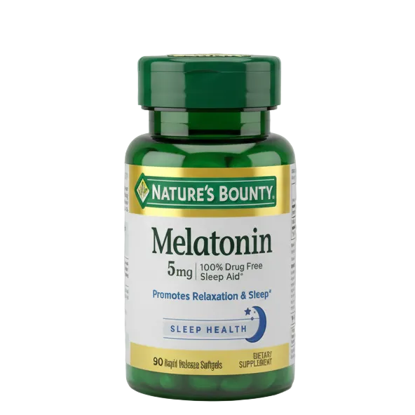 Nature's Bounty Melatonin 5mg 90 Softgels - 100% Original Imported Supplement | MyVitaminHub

