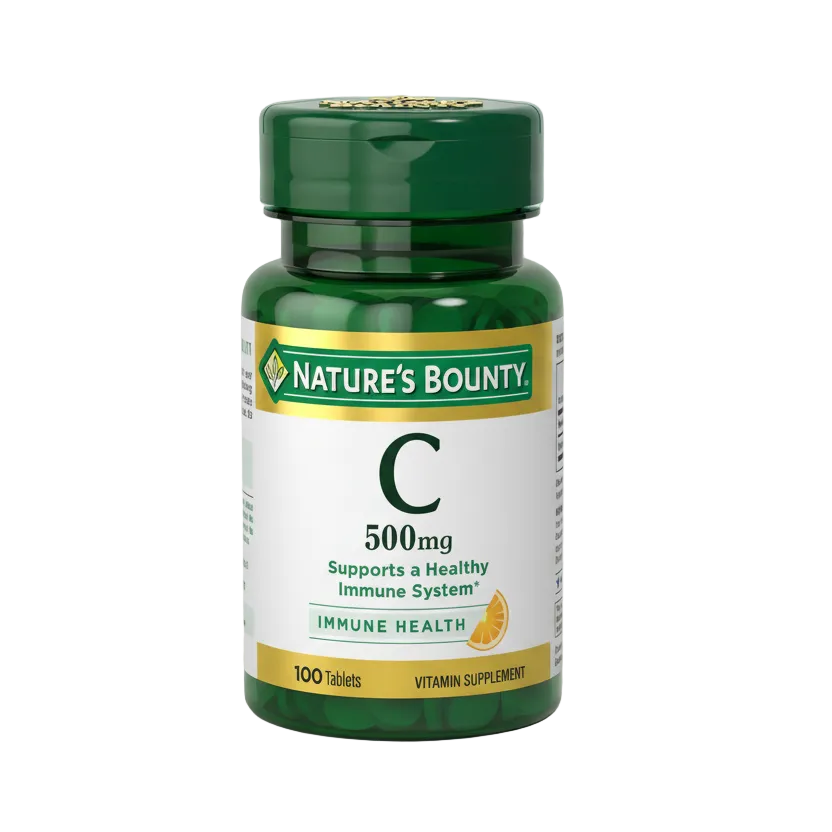 Nature's Bounty Vitamin C 500mg 100 Tablets - 100% Original Imported Supplement | MyVitaminHub