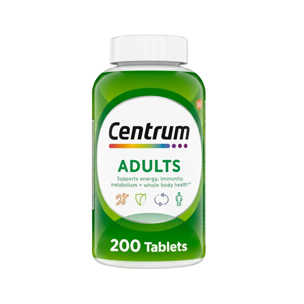Front box of Centrum Adults Complete Daily Multivitamin 200 Tablets - 100% Original Imported | MyVitaminHub