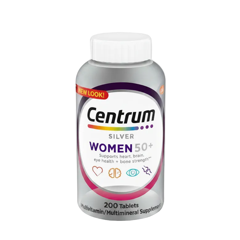 Front box of Centrum Silver Women 50+ Complete Daily Multivitamin 200 Tablets - 100% Original Imported | MyVitaminHub