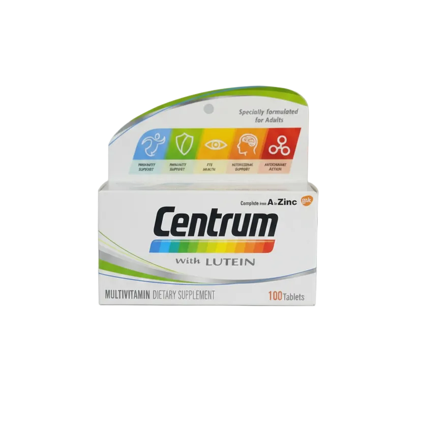 Front box of Centrum with Lutein Complete Daily Multivitamin 100 Tablets - 100% Original Imported | MyVitaminHub