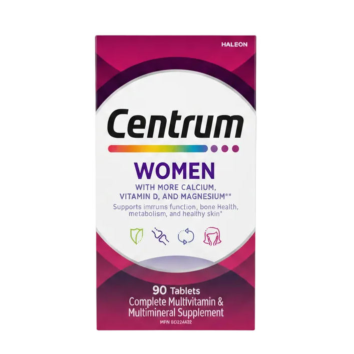Front box of Centrum Women Complete Daily Multivitamin 90 Tablets - 100% Original Imported | MyVitaminHub