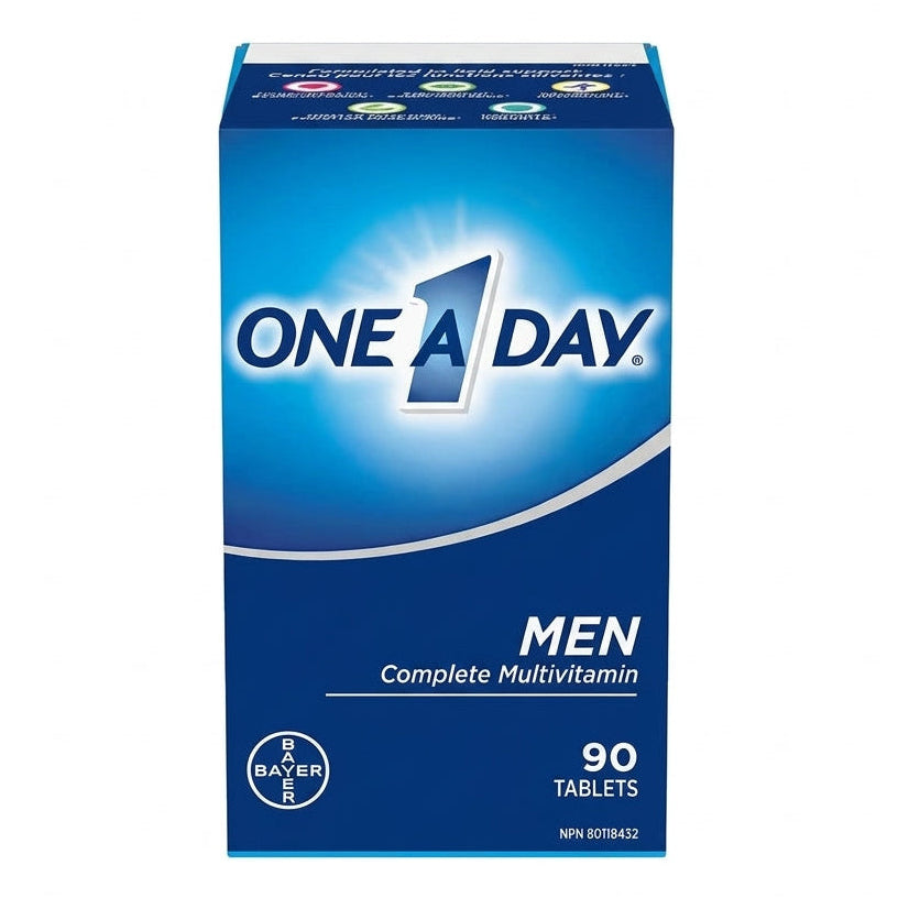 Front bottle of One A Day Men's Complete Multivitamin 90 Tabs - USA Imported | MyVitaminHub