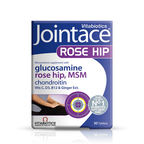 Front box of Vitabiotics Jointace Rose Hip 30s - Imported UK Glucosamine Joint Supplement | MyVitaminHub