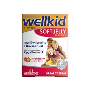 Vitabiotics Wellkid Soft Jelly 4-12 Years 30 Tablets