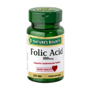 Nature's Bounty Folic Acid 400mcg 250 Tablets