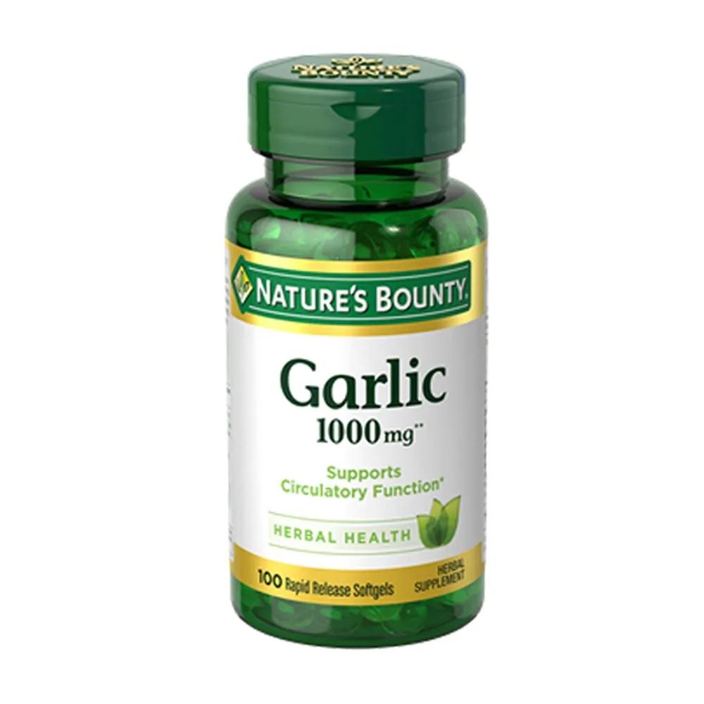 Nature's Bounty Garlic 1000mg 100 Softgels