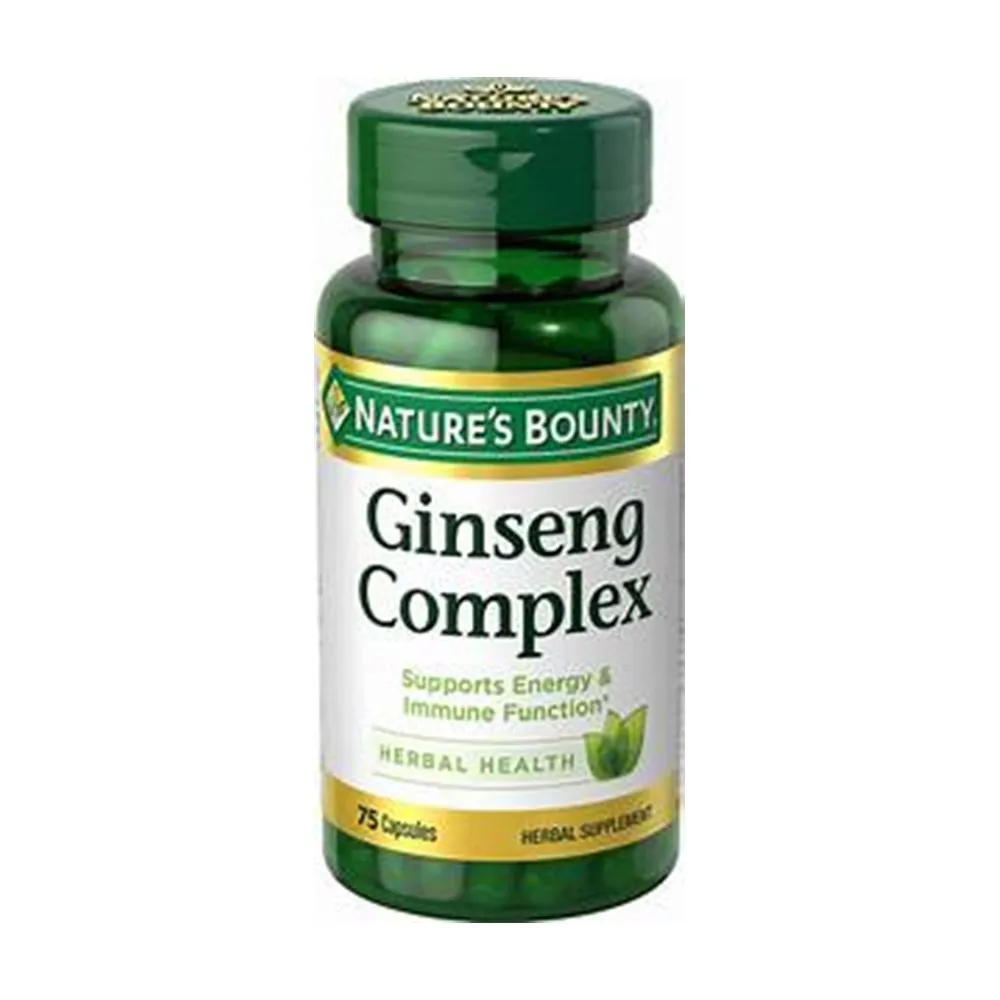 Nature's Bounty Ginseng Complex 75 Capsules