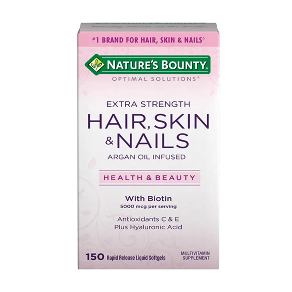 Nature's Bounty Hair, Skin & Nails Extra Strength 150 Softgels