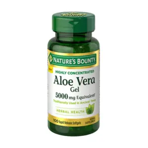 Nature's Bounty Highly Concentrated Aloe Vera Gel 100 Softgels