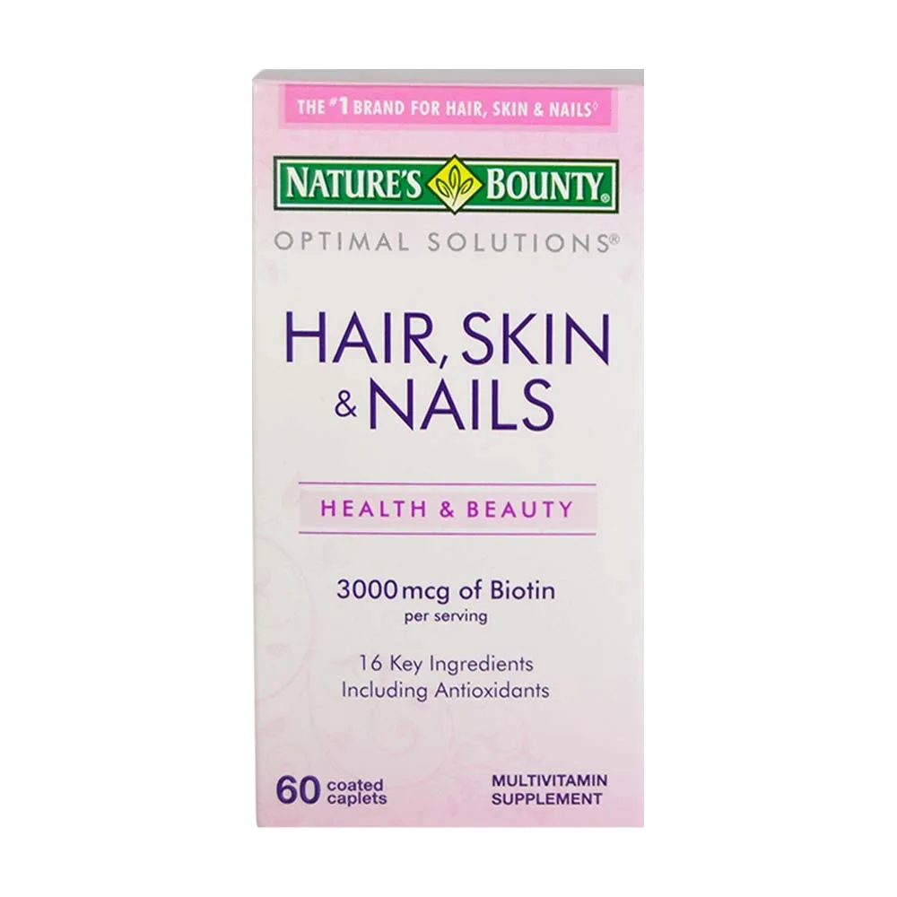 Nature's Bounty Hair ,Skin & Nail 3000mcg 60 Caplets