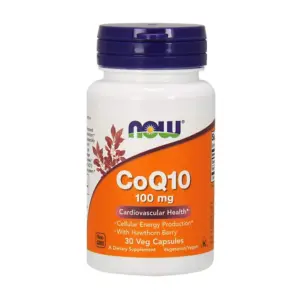 NOW Co Q10 100mg 30 Veg Capsules
