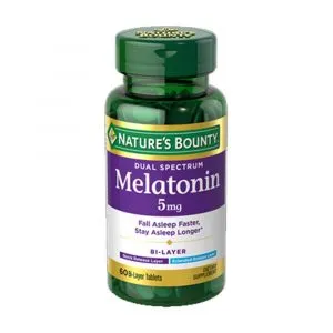 Nature's Bounty Dual Spectrum Melatonin 5mg, 60 Bi-layer Tablets