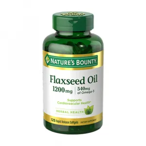Nature's Bounty Flaxseed Oil 1200mg 125 Softgels