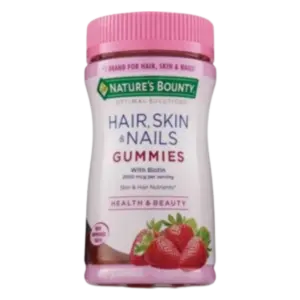 nature's Bounty Hair Skin & Nails Gummies With Biotin Health & Beauty 250 mcg 40 Gummies