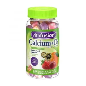 Vitafusion Calcium + D3 500mg + 25mcg 100 Gummies